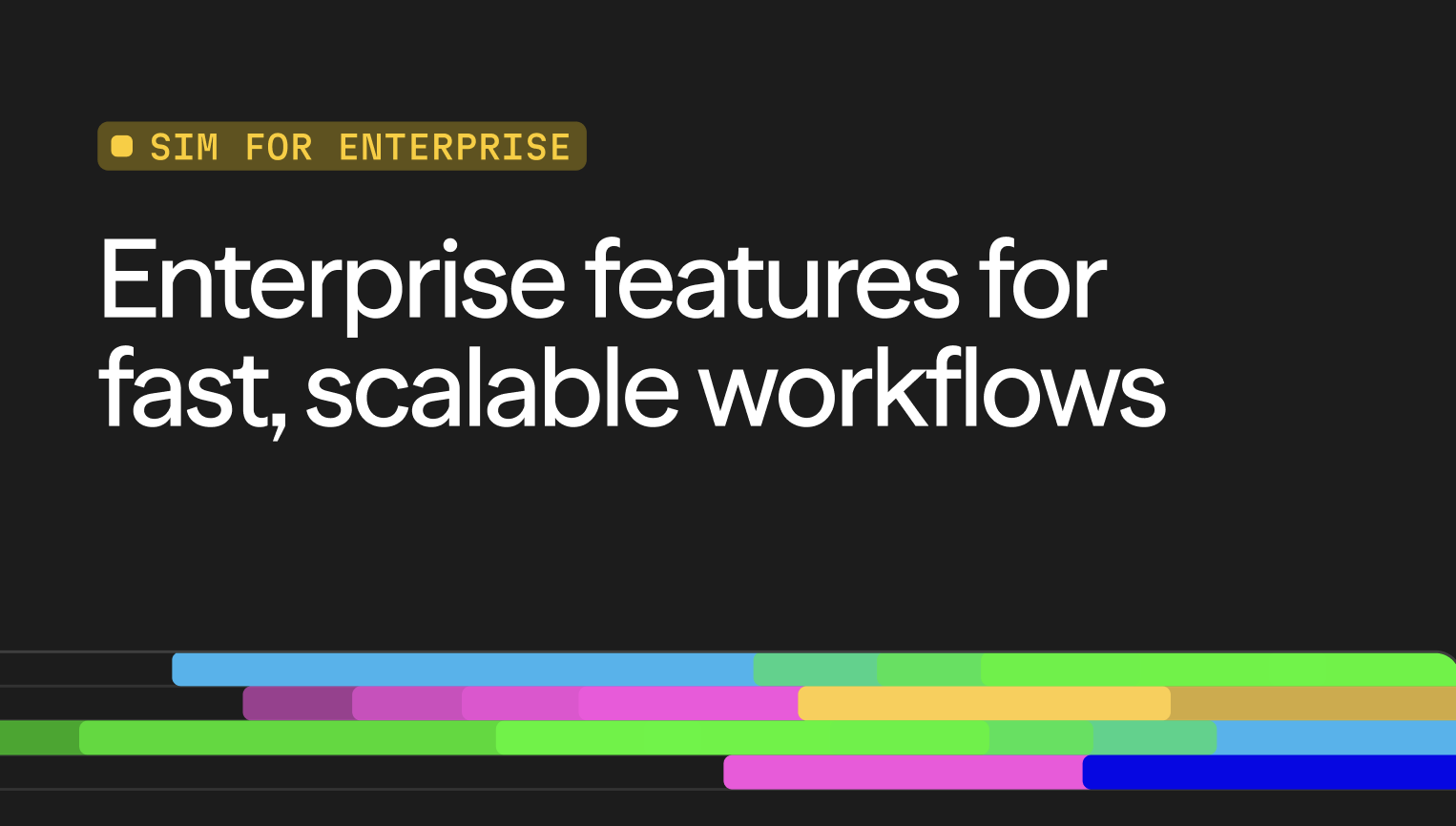 Build with Sim for Enterprise